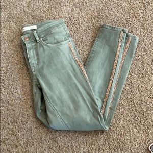 Zara Jeans with Beaded Sides